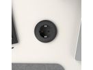 BACHMANN PIX 1x earthing contact, with earthing contact and decorative rings in white, black and stainless steel look, 2 m