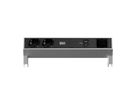 BACHMANN DESK2 2xP40 1xUSB C/C 100W, 1xCM L=0.2m INOX