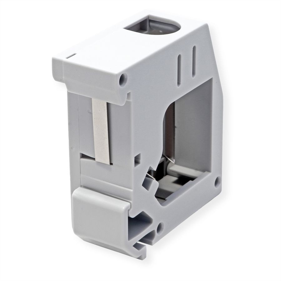 ROLINE Keystone Holder, empty, DIN-Rail, 180°