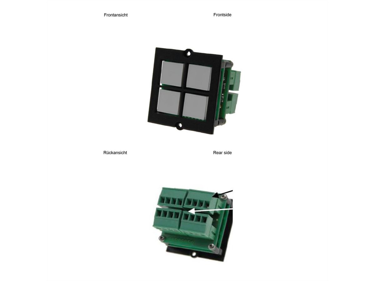 BACHMANN push-button 4-fold on terminal