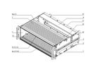 SCHROFF EuropacPRO 19" moduledrager voor rail, afgeschermd, SNCF, CompactPCI, 3 HE, 84 PK, 320 mm