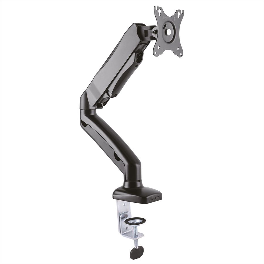 VALUE LCD Monitor Stand Pneumatic, Desk Clamp, Pivot, 5 Joints, black