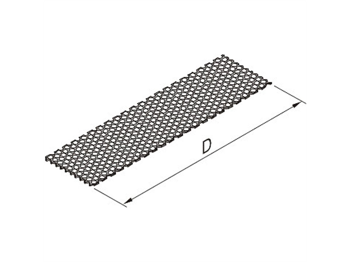SCHROFF Afdekplaat insteekmodule frame, met perforatie, 10 pk, 167 mm