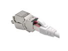 VALUE Cat.6A (Class EA) Keystone, RJ-45, STP, tool-free, silver