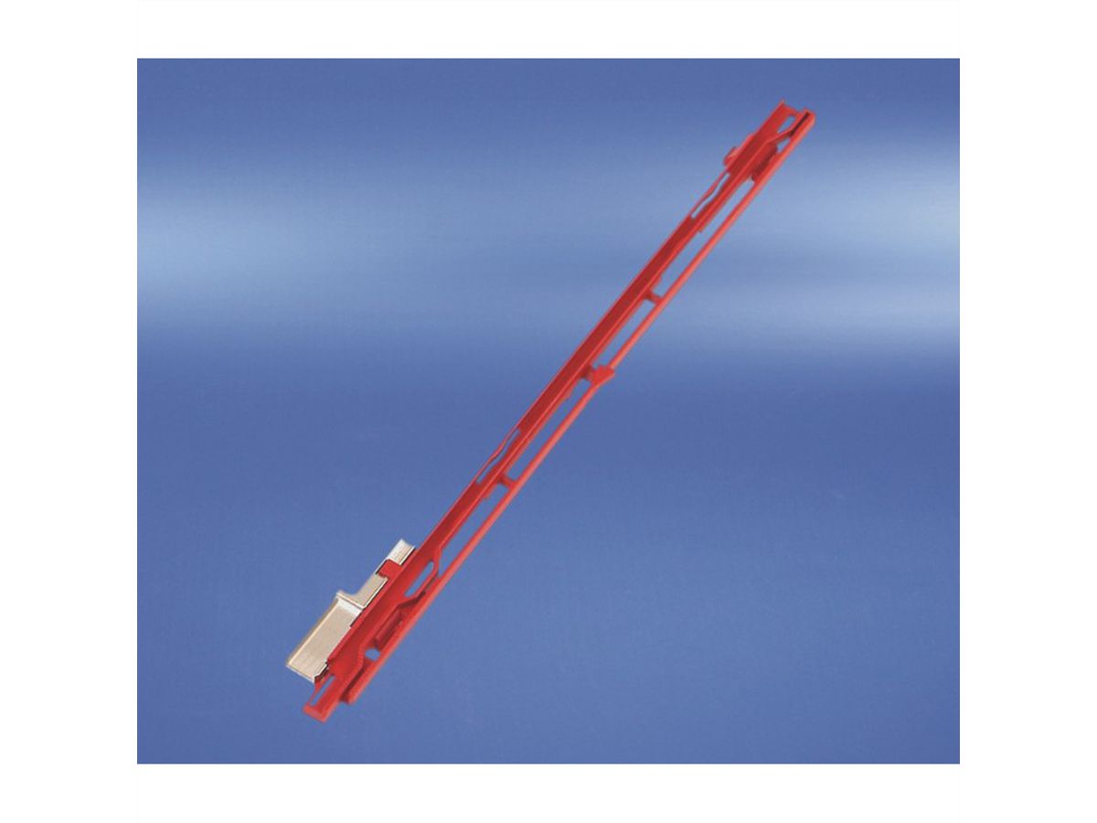 SCHROFF MTCA Guide Rail, Red, Bottom, for AMC Modules, 10 pieces