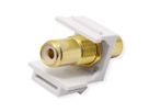 VALUE RCA keystone-koppeling, kunststof, wit