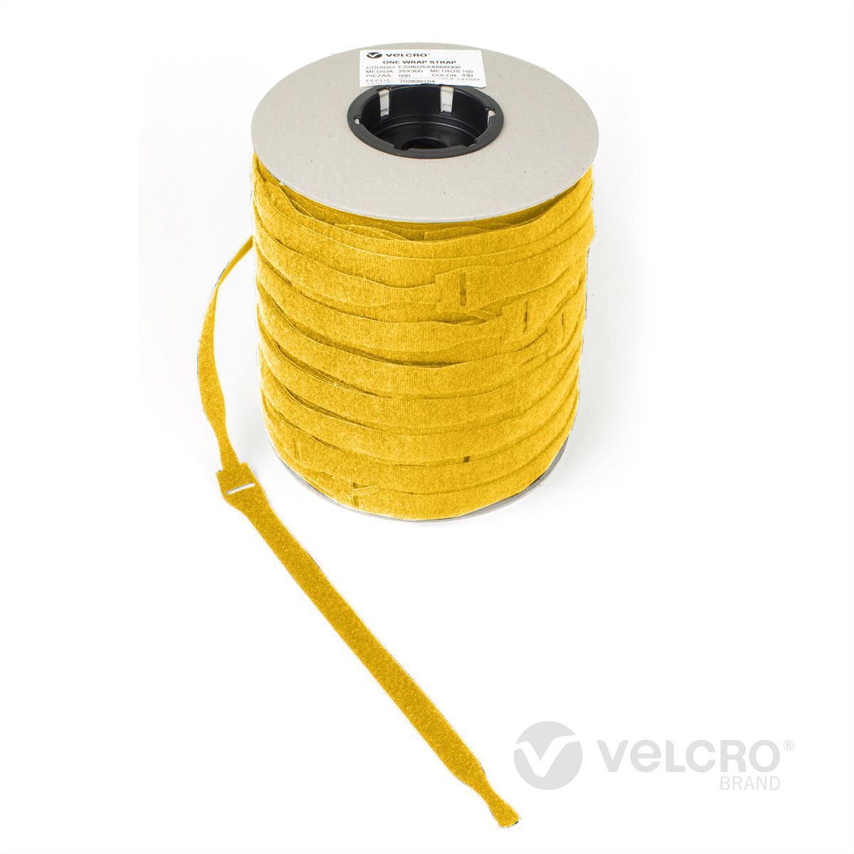VELCRO® One Wrap® Bindband 20 mm x 150 mm, 750 stuks, geel