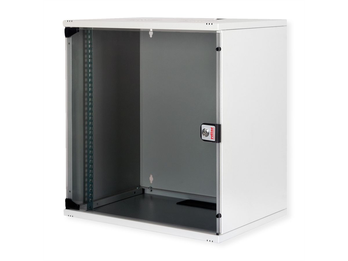 ROLINE 19-inch wandbehuizing Basic 12 U, 540x400 BxD Bouwpakket grijs