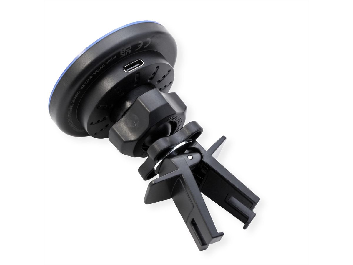 ROLINE magnetische auto smartphone houder en inductielader (15W)