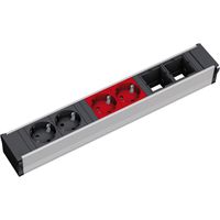 BACHMANN CONI 2xCEE7/3 2xCEE7/3 rt, earthing contact 2xblack+2xred