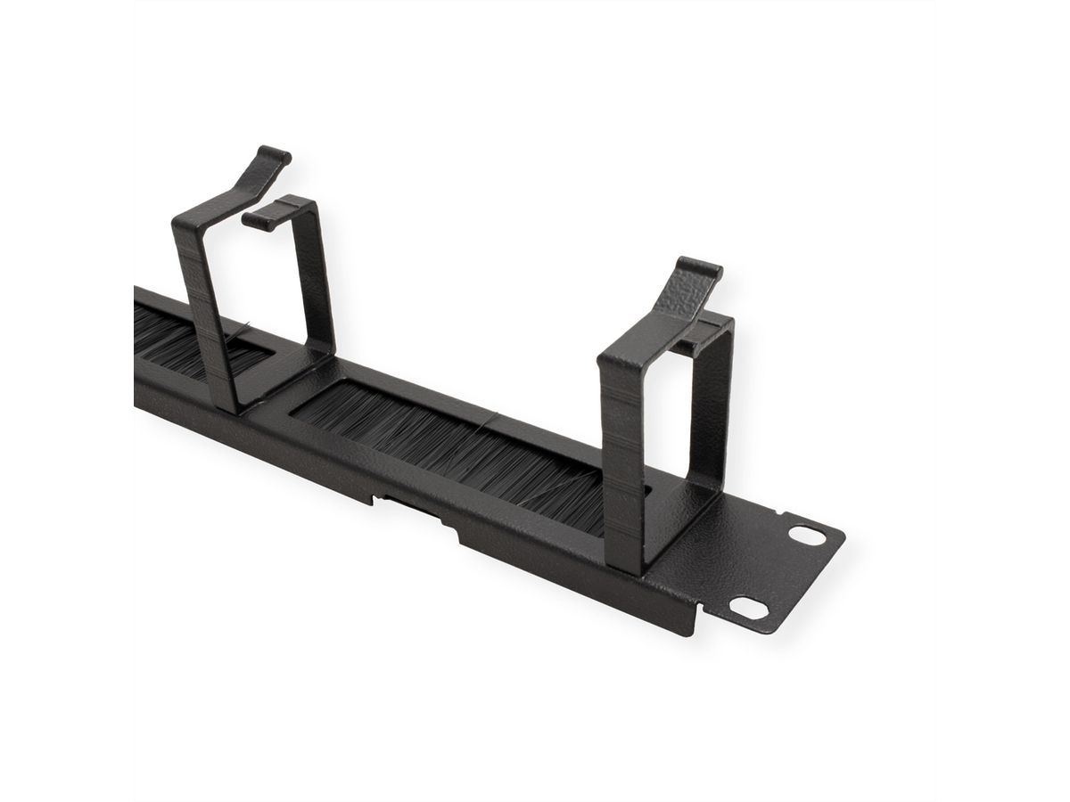 ROLINE 19-inch rangeerpaneel 1 U, met borstelstrook 44x60mm zwart
