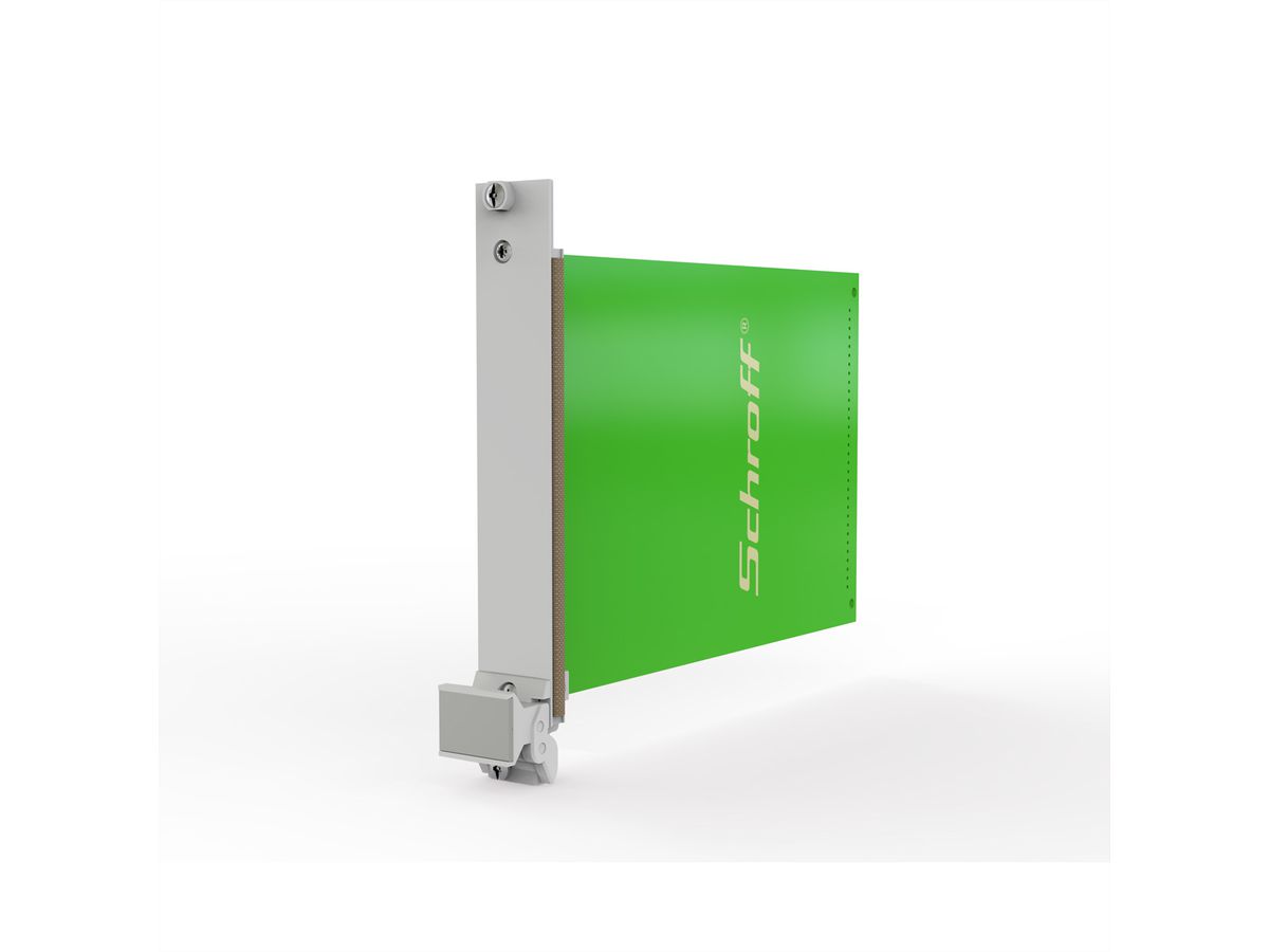 SCHROFF-insteekset met afzuiggreep type 2, afgeschermd, grijs, 3 HE, 4 HE