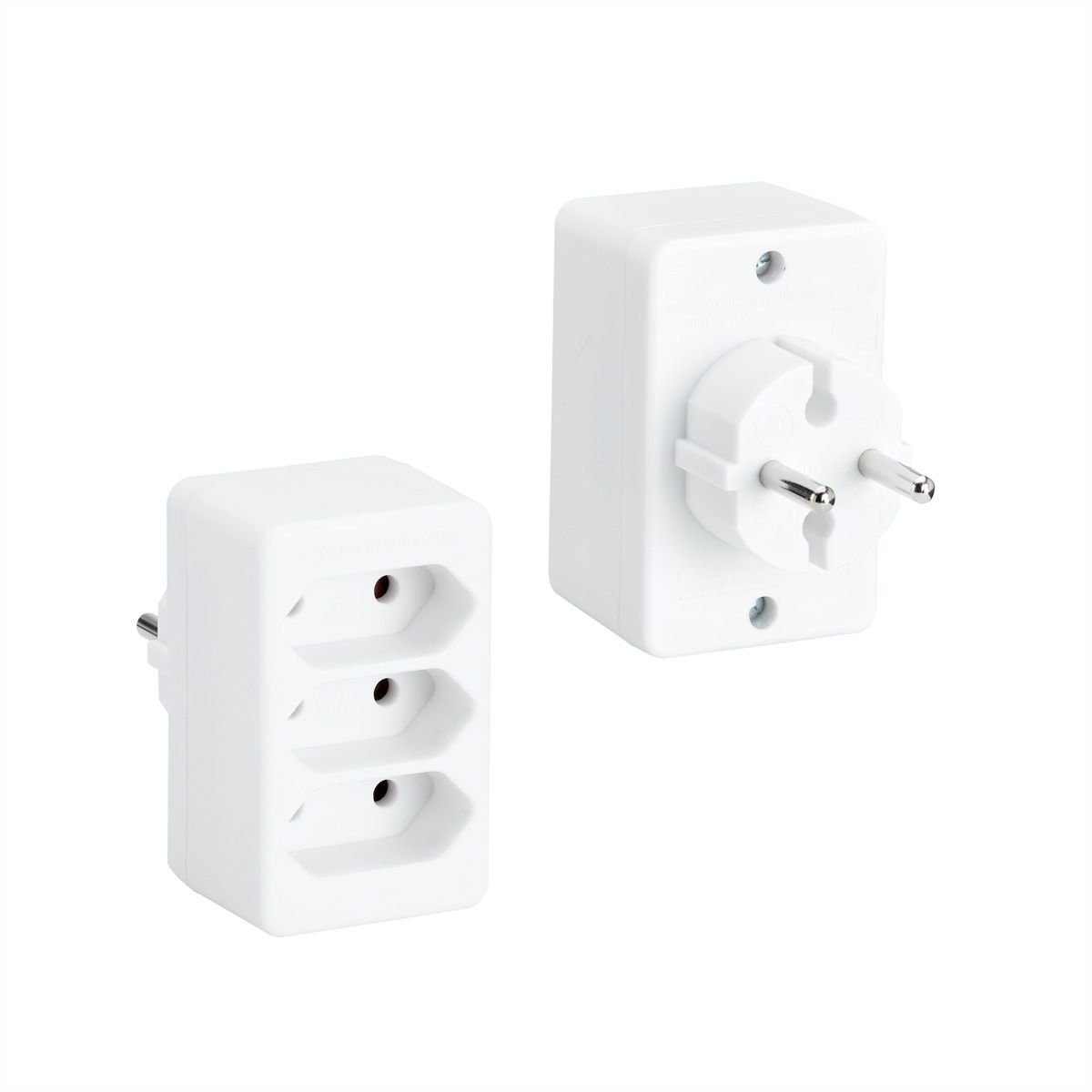 BACHMANN multi-plug 3xEuro, white 3x2.5A/230V