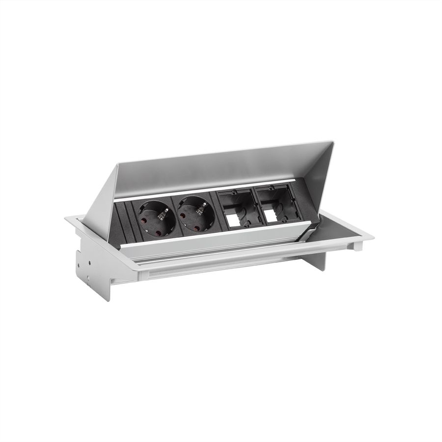 BACHMANN CONEO SET 2x earthing contact 2x ABD, silver