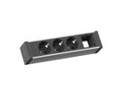 BACHMANN VENID 3x earthing contact, 1x ABD, black