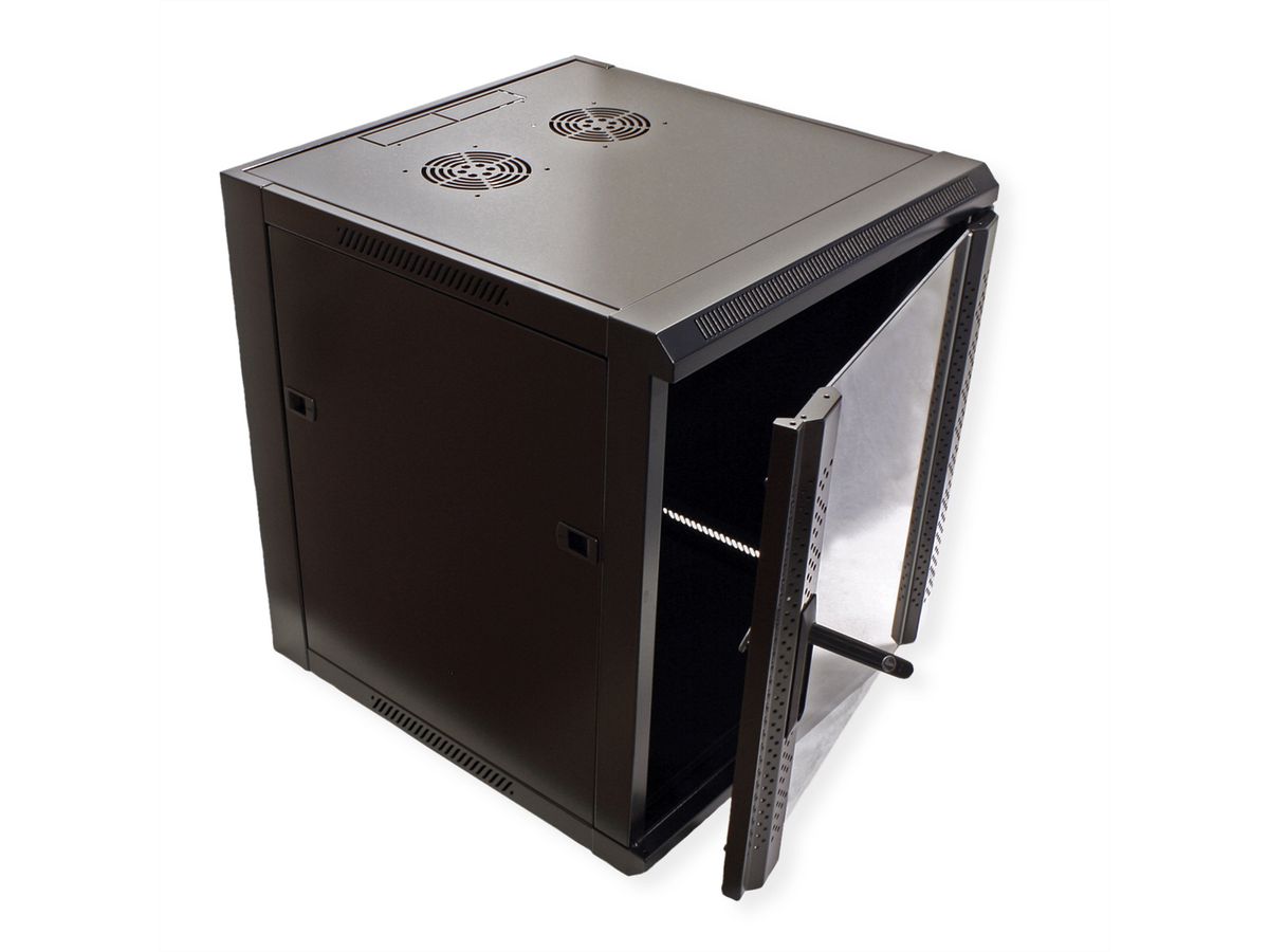 VALUE 19" Wall Mount Rack 12U, 640x570x600 mm (HxWxD), black