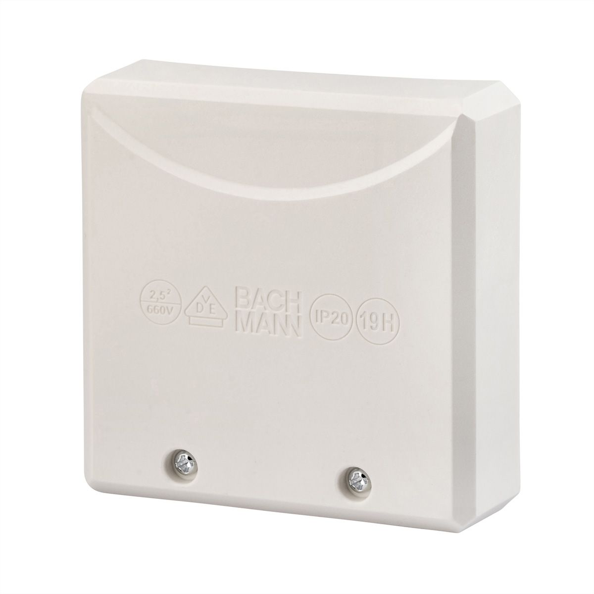BACHMANN cooker connection box AP/UP white, 16A/400V (0.75 - 2.5mm²)