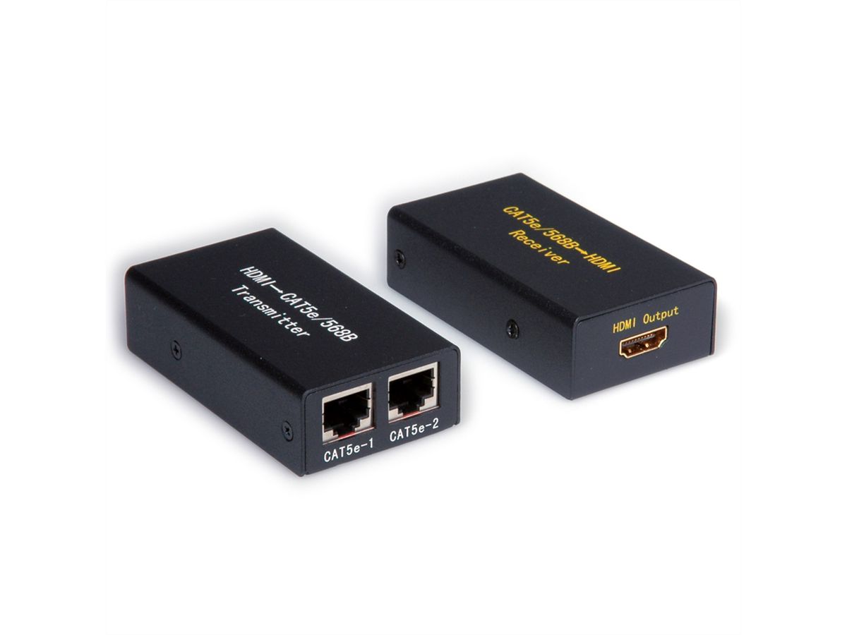 VALUE HDMI verlenging via Cat.5, max 25m