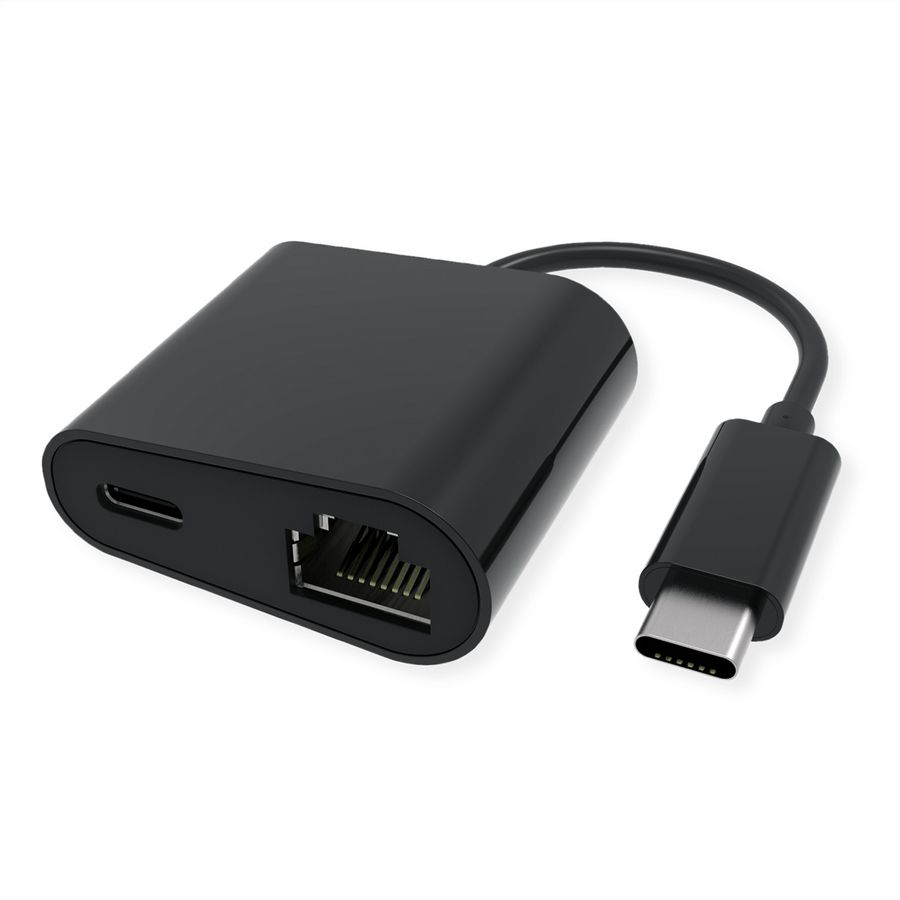 VALUE USB-C naar Gigabit Ethernet-converter, PD-poort