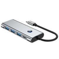 VALUE Dockingstation Type C, 1x HDMI 4K60, 3x USB 3.2 Gen1 Type A, 1x SD/Micro SD (TF), 1x Type C PD (Power Delivery)