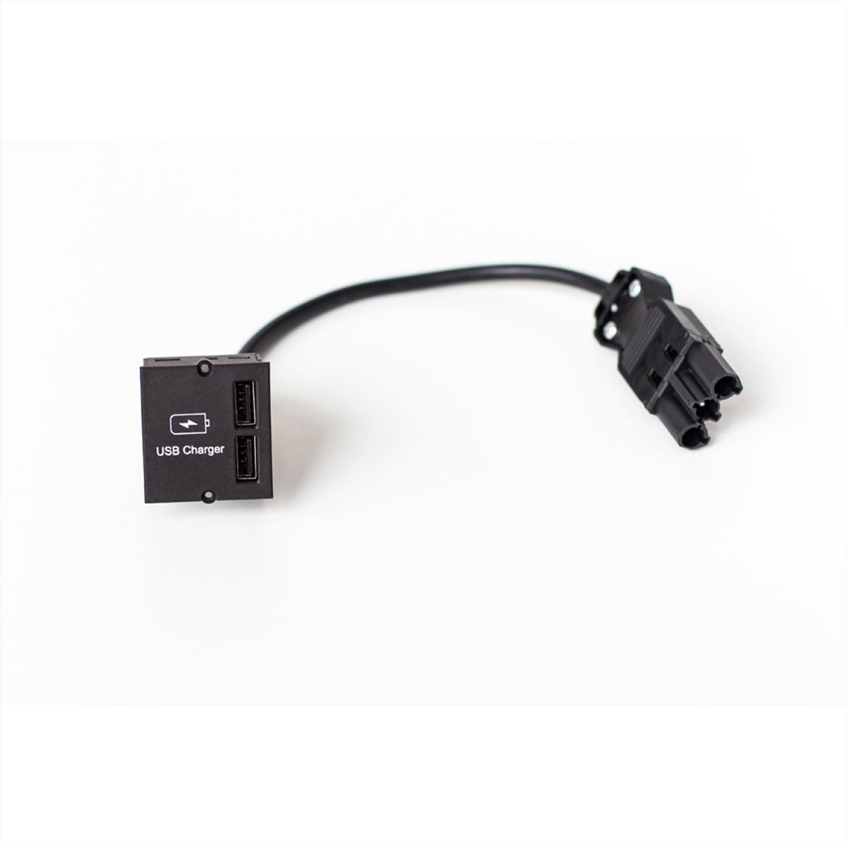 BACHMANN Custom Module USB Double Charger, black, 0.2 m