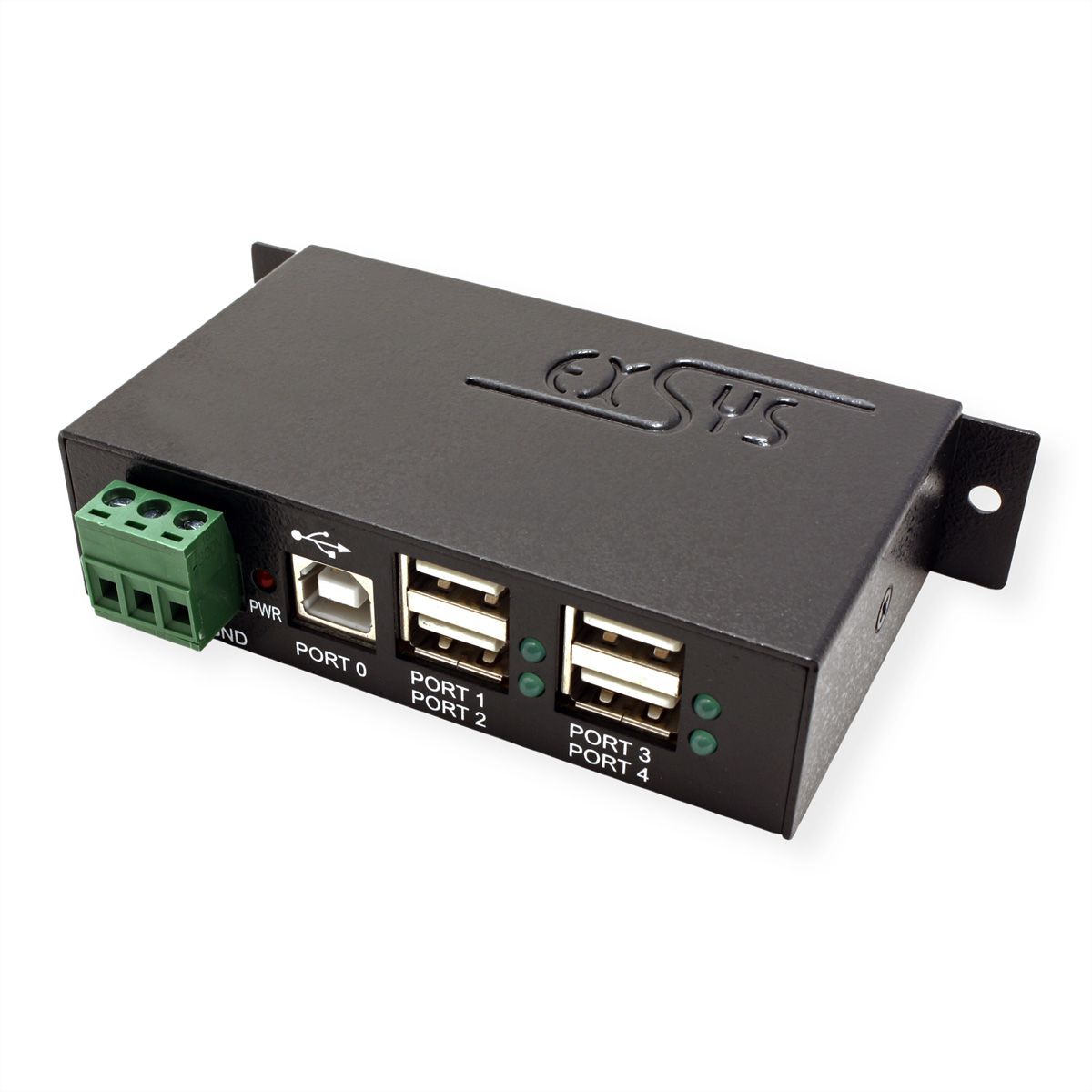 EXSYS EX-1163HMS 4-Port USB 2.0 Metal HUB, with 15KV Surge Protection