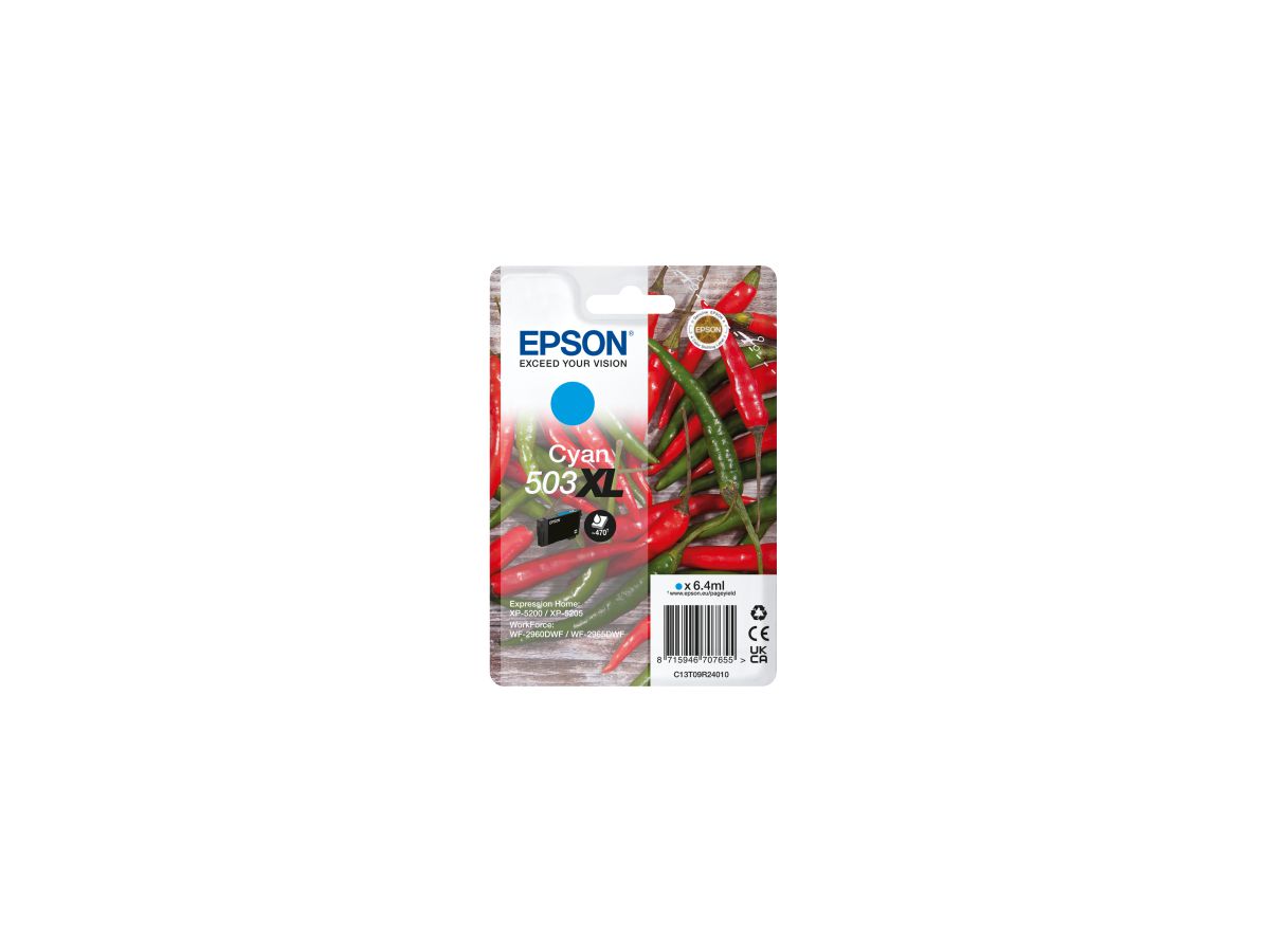 Epson 503XL inktcartridge 1 stuk(s) Origineel Hoog (XL) rendement Cyaan