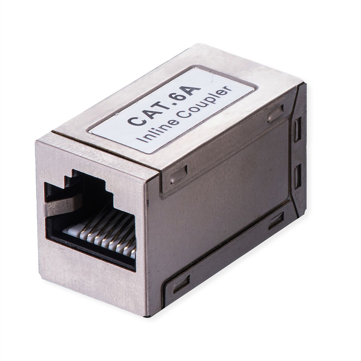 VALUE RJ-45-koppelstuk, afgeschermd, Cat.6A (klasse EA), zilver