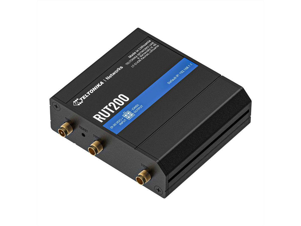 TELTONIKA RUT200 LTE/4G/3G/2G WiFi industriële router