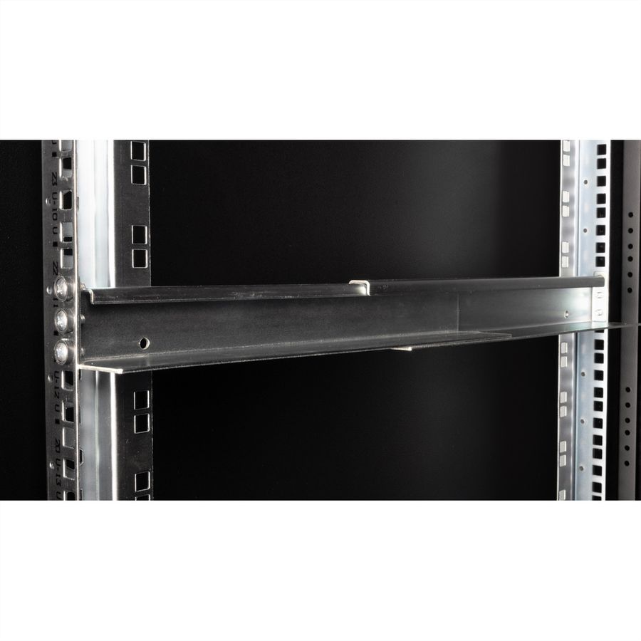 ROLINE slide rail set variable depth, 500 to 750mm incl mounting material