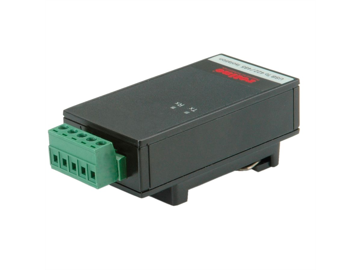ROLINE USB 2.0 to RS422/485 Adapter, with Isolation, for DIN Rail