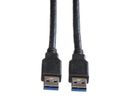 ROLINE USB 3.2 Gen 1 Cable, A - A, M/M, black, 1.8 m