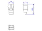 BACHMANN HDMI 2.0 Keystone module bus/contactdoos wit