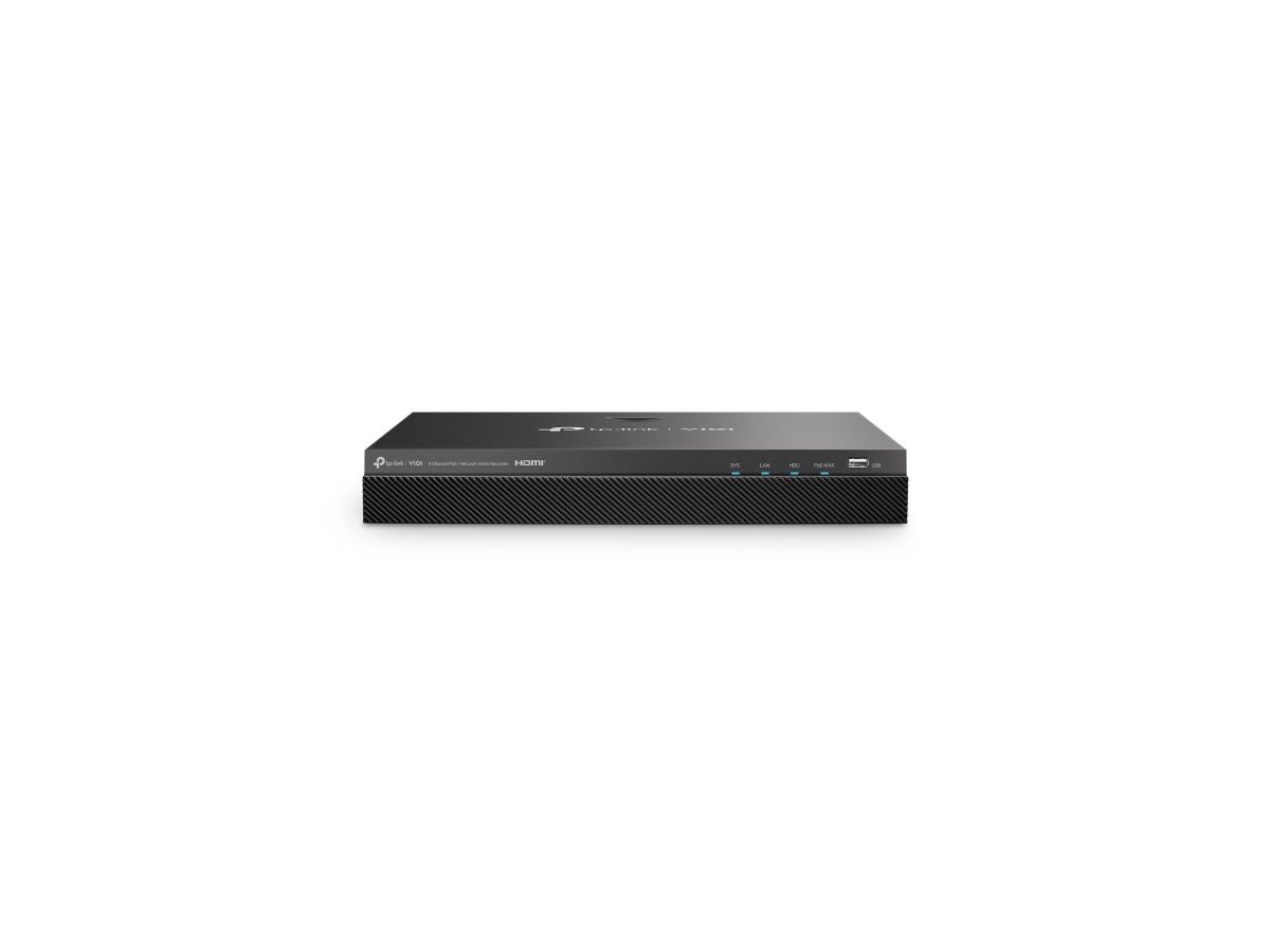 TP-Link VIGI NVR2008H-8MP Netwerk Video Recorder (NVR) Zwart