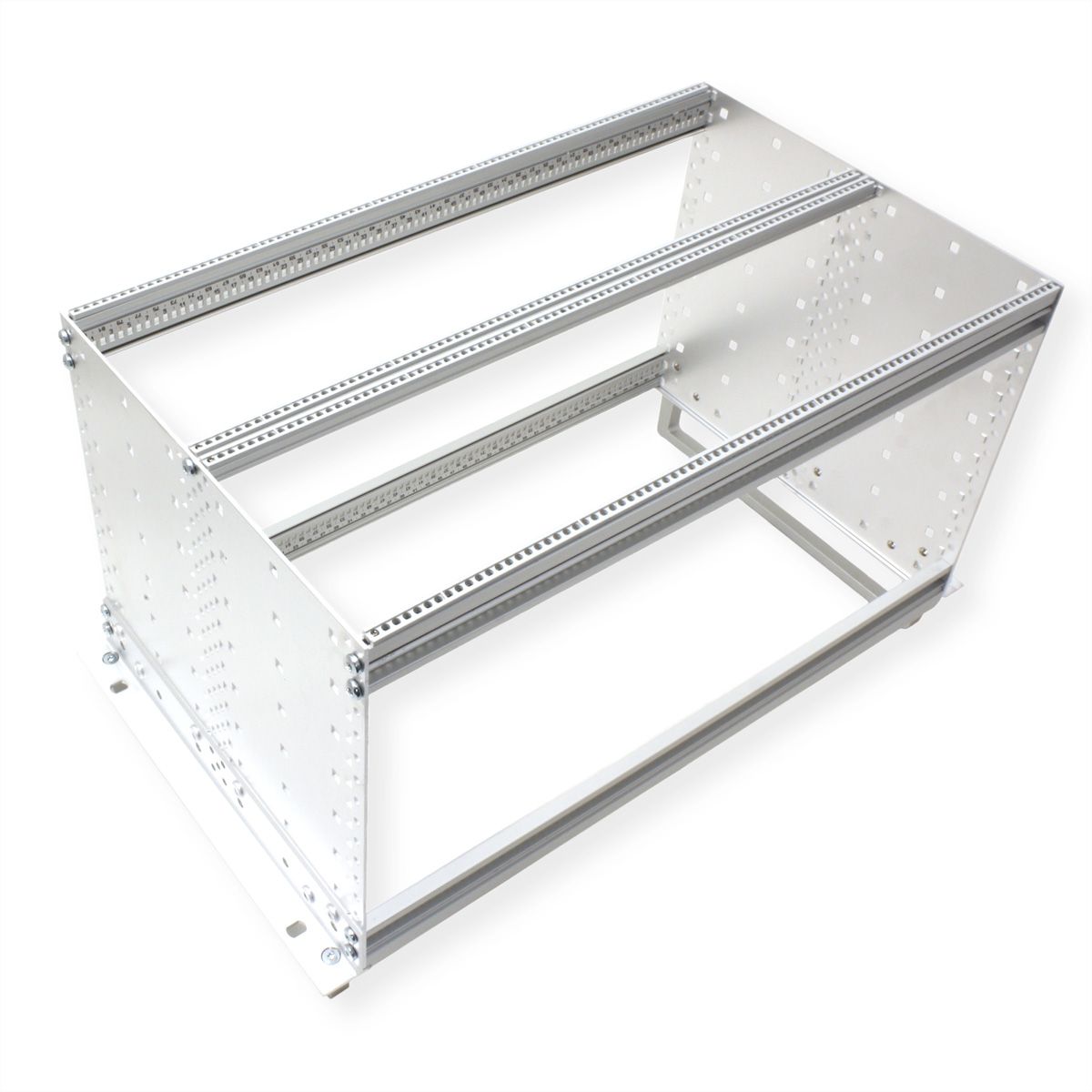 SCHROFF EuropacPRO 19" moduledrager voor moduledrager, zwaar, achteraf af te schermen, met handgreep vooraan, 6 HE, 235 mm