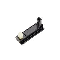 BACHMANN DESK2 adhesive base RAL9005, black 2 pieces