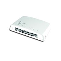 TELEGÄRTNER Mini Distributor MPD6-HS K, shielded, alpine white, Cat.CU-MD MPD6 C6A LSA s