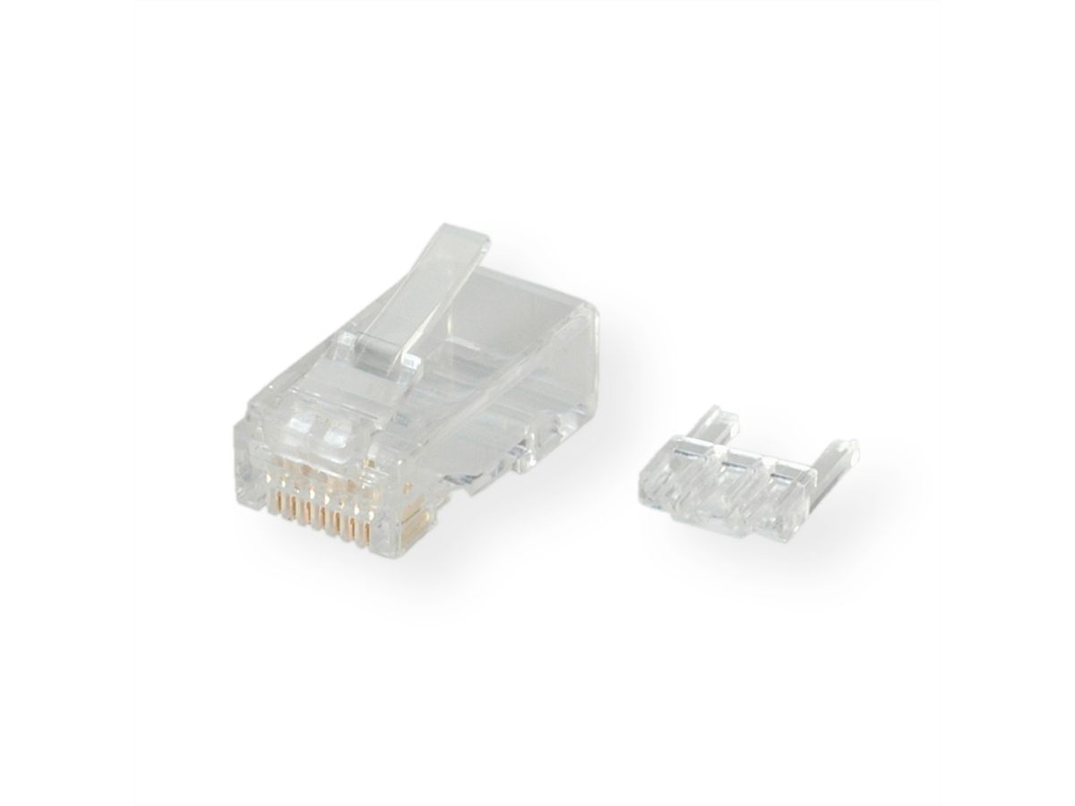 ROLINE Cat.6 (Class E) Modular Plug, UTP, for Solid Wire, 10 pcs.