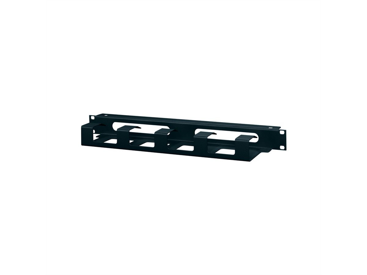 SCHROFF 19" Cable Ducting and Cable Through Ducting, 1 U, 1.5 mm, St, RAL 7021