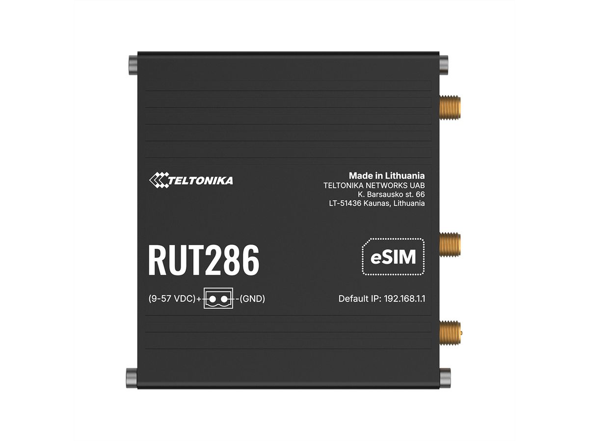 TELTONIKA RUT286 CAT 4 LTE Router eSIM