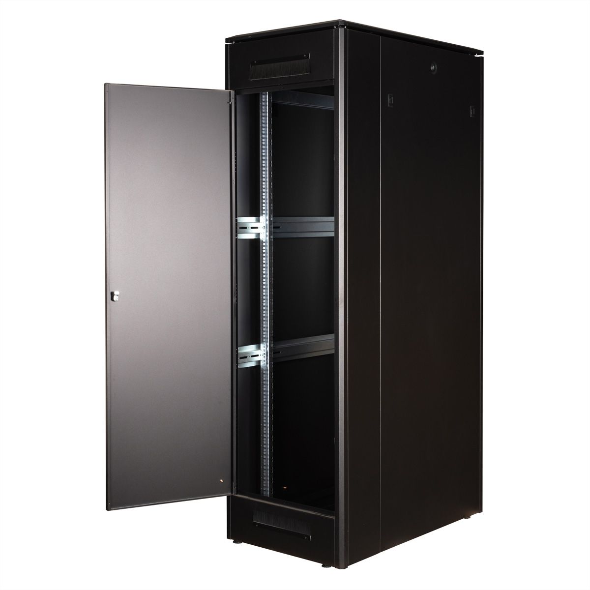 ROLINE 19-inch netwerkkast Pro 42 U , 600x1000 BxD Glazen deur zwart