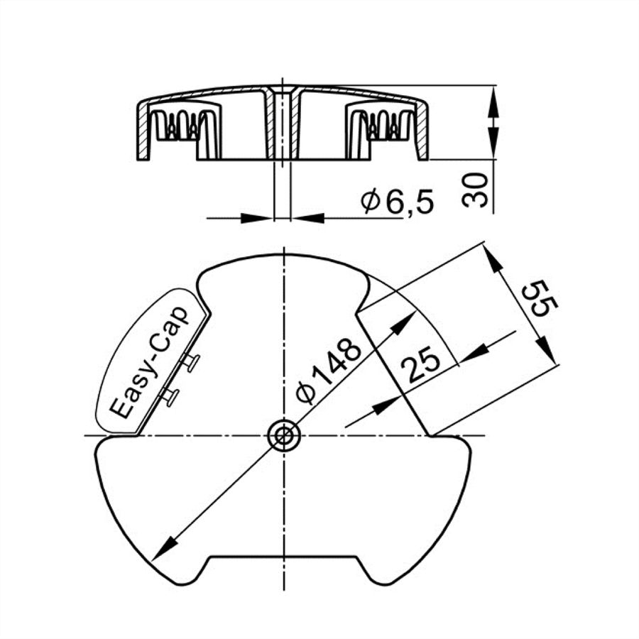 BACHMANN cable snake Easy-Cap silver