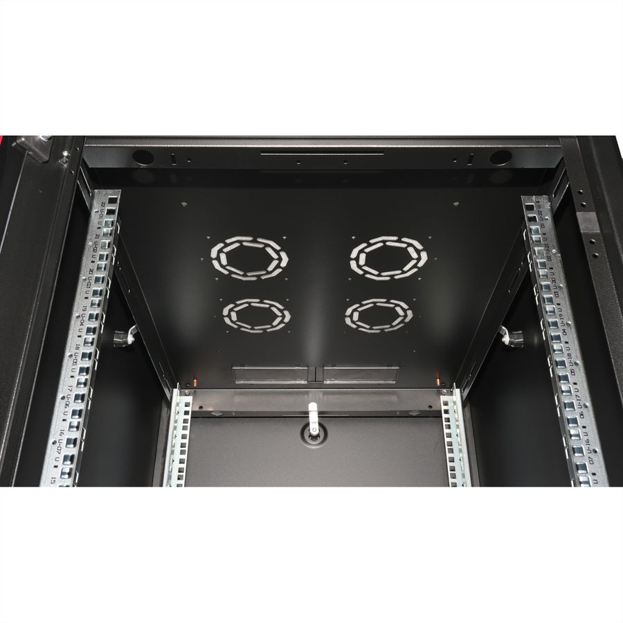 ROLINE 19-inch netwerkkast Basic 22 U, 600x800 BxD Glazen deur zwart