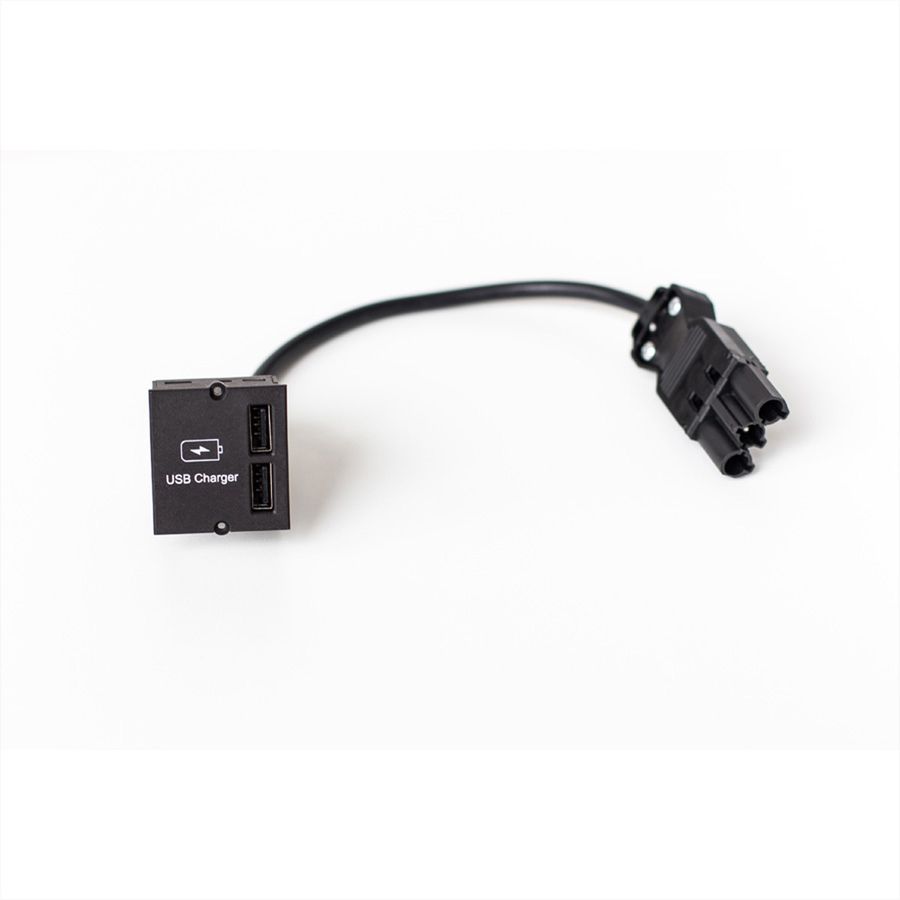 BACHMANN Custom Module USB Double Charger, black, 0.2 m