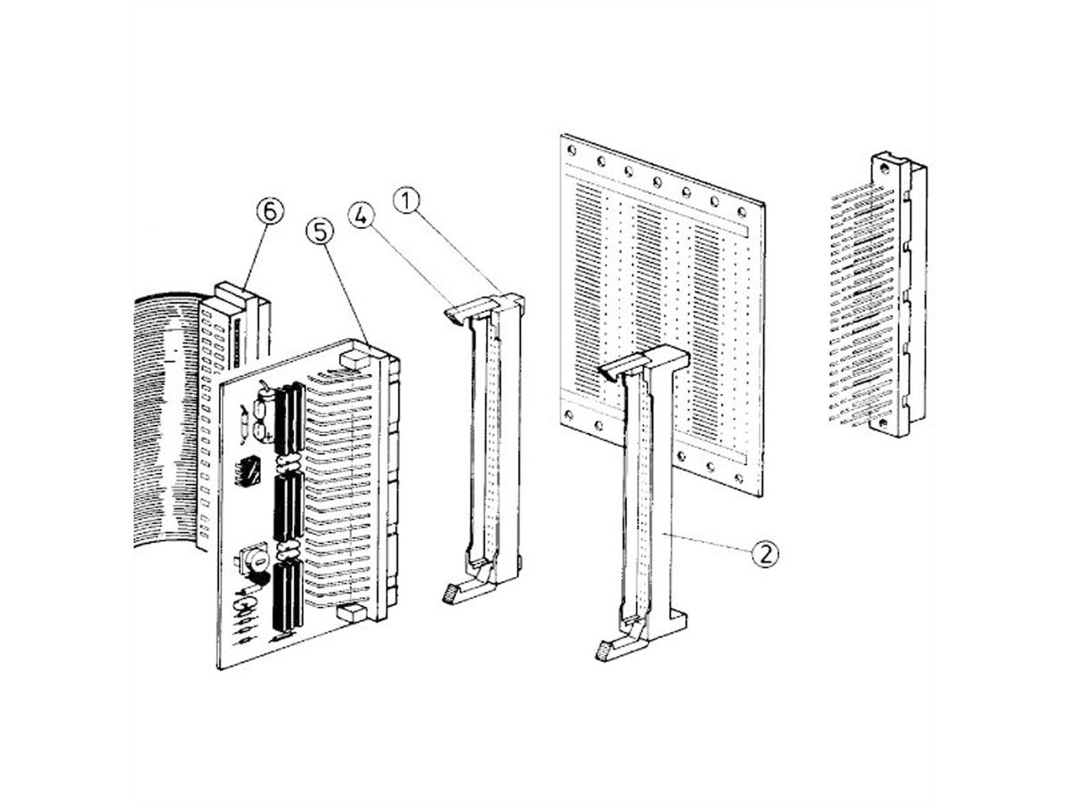 SCHROFF Connector Housing for Type C and R, Blank, Backplane Thickness 3.2 mm, Posts 17 mm