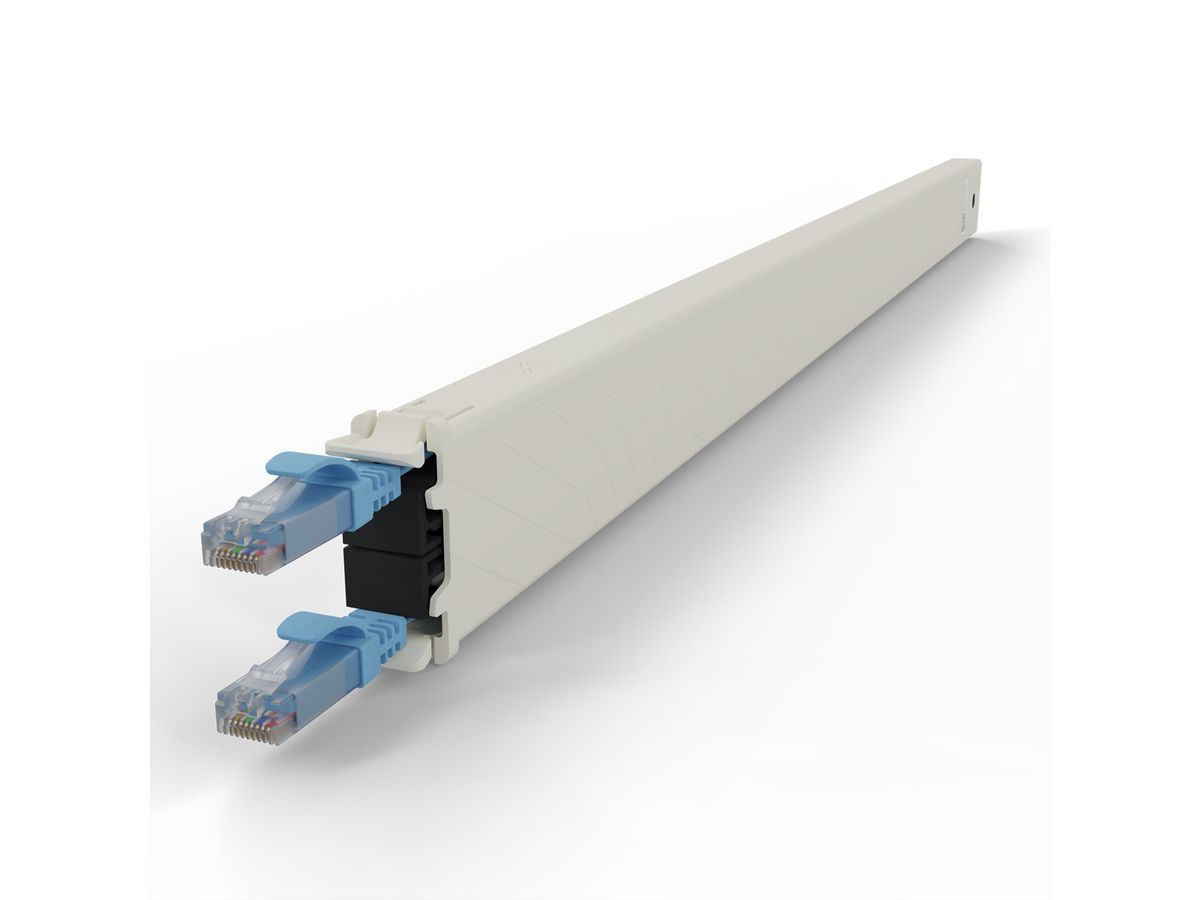 patchbox.one Kassette 30RU UTP blau Cat.6a 1,8m