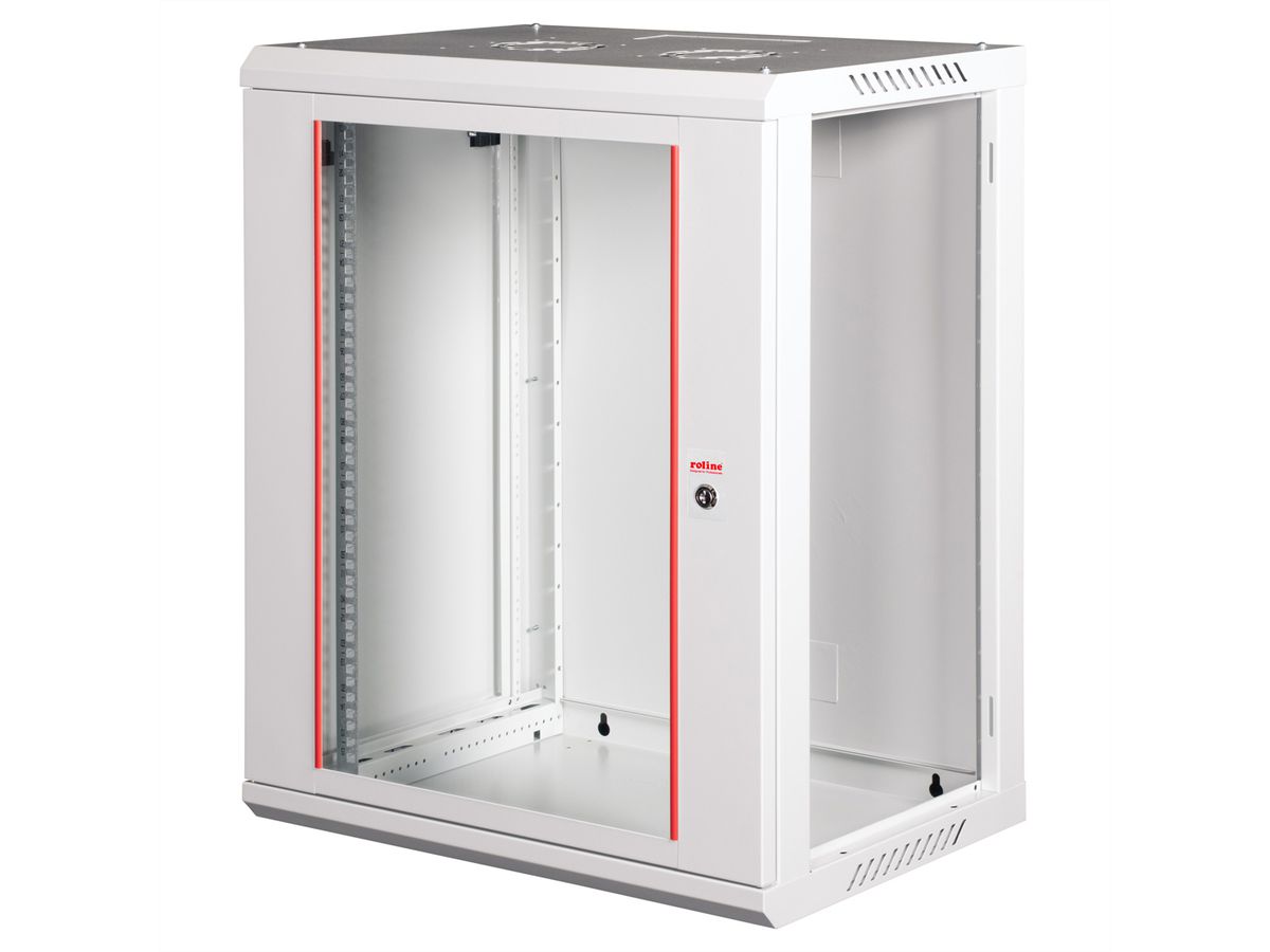 ROLINE 19-inch wandbehuizing Basic Plus 15U, 600x450 BxT grijs