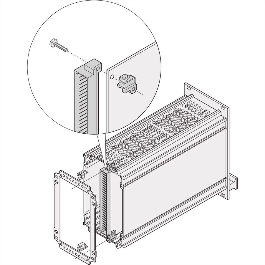 SCHROFF Frame Type Plug-In Unit PCB Mounting Support from Slot 2 on, 50 Pairs