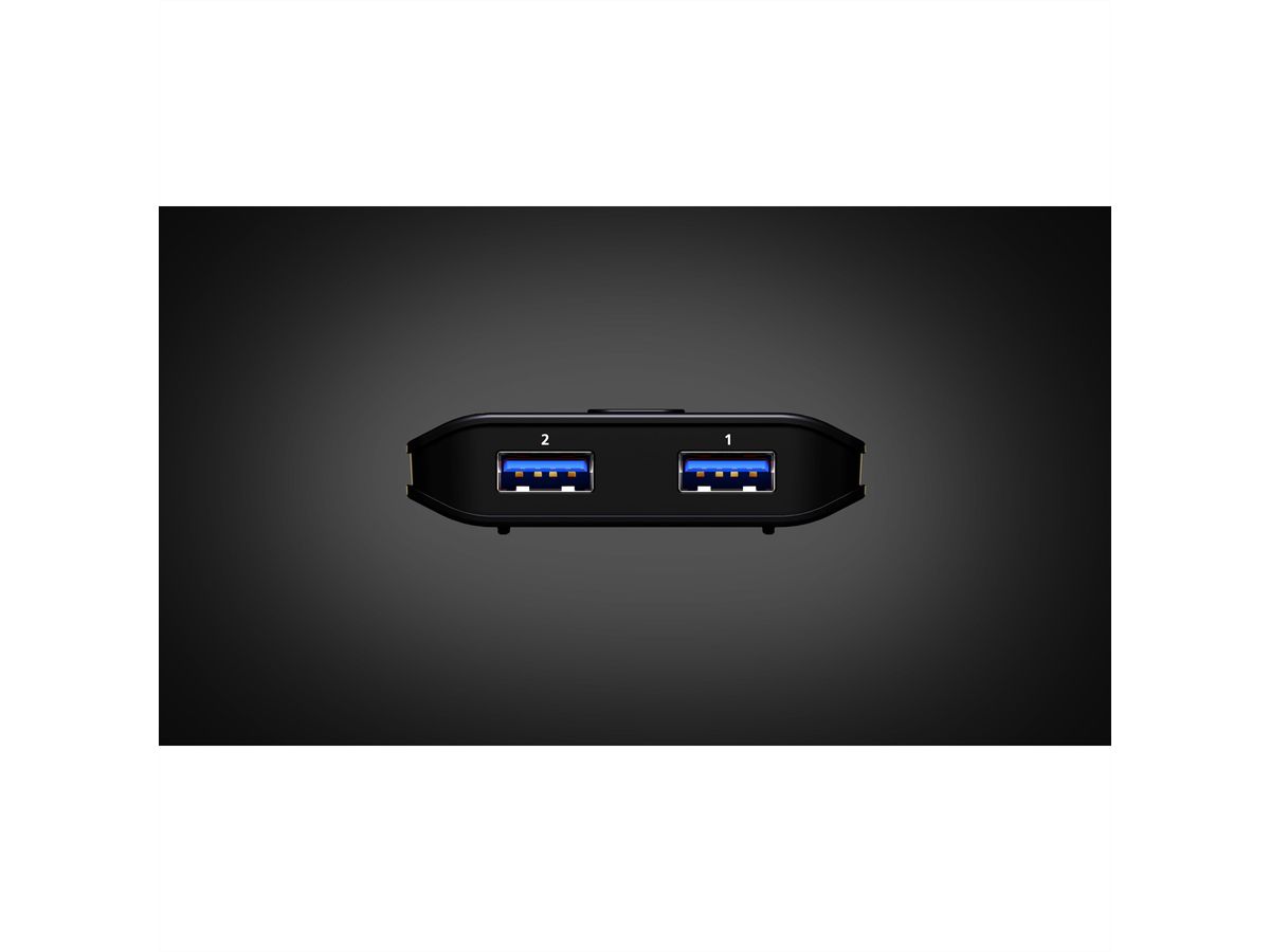 ATEN US4322 2x2-Port USB Sharing Switch USB 3.2 Gen 1 Peripheral Sharing Switch