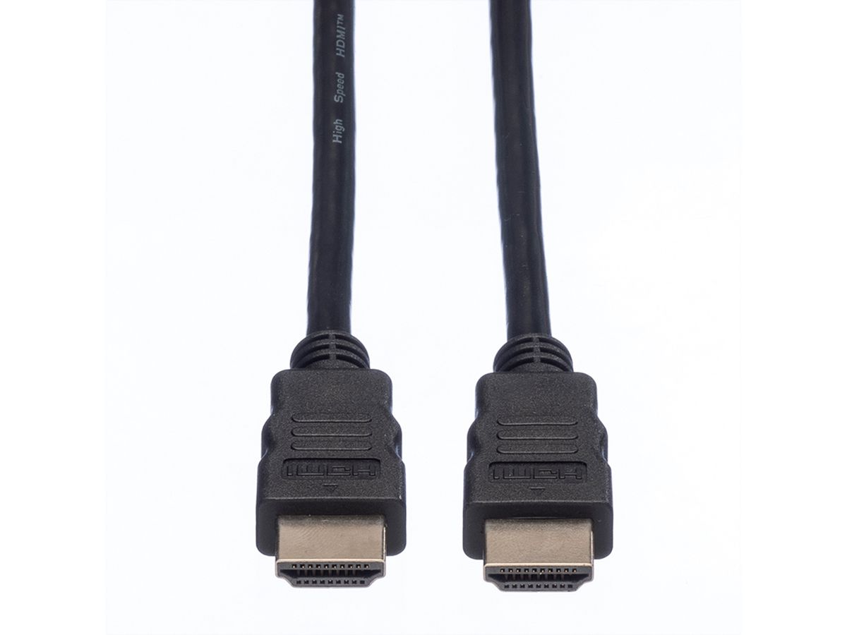 ROLINE HDMI High Speed kabel met Ethernet M-M, zwart, 1,5 m